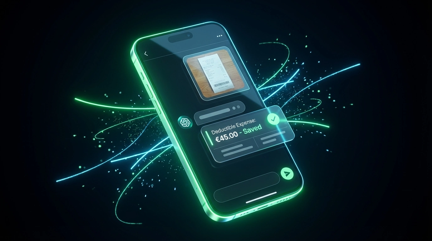 Autónomo gestionando contabilidad autónomos WhatsApp con App certificada VeriFactu