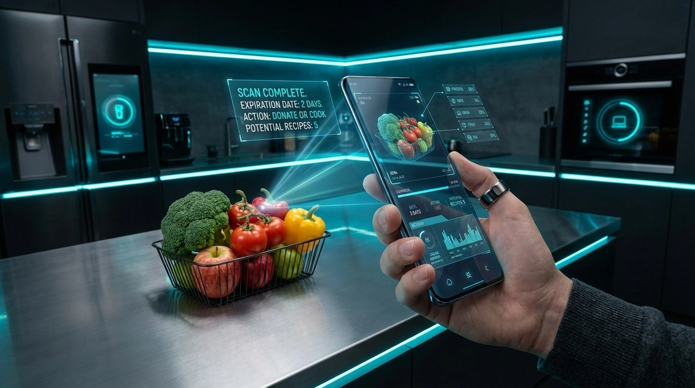 Escaneo digital de alimentos para prevenir caducidad
