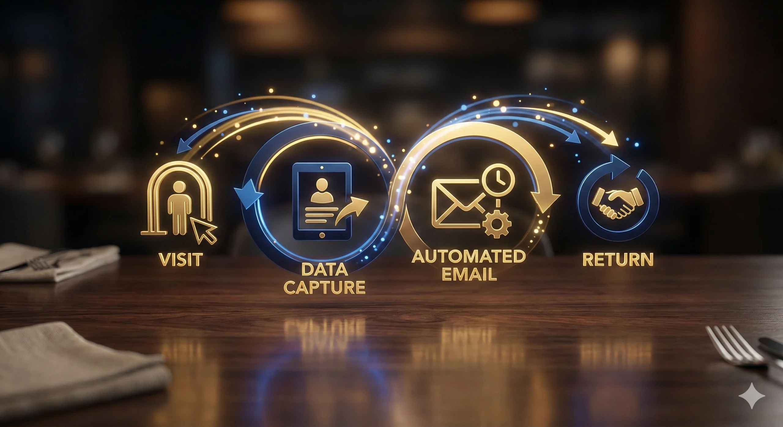 Gráfico mostrando el ciclo de vida de un cliente fidelizado mediante marketing automatizado.
